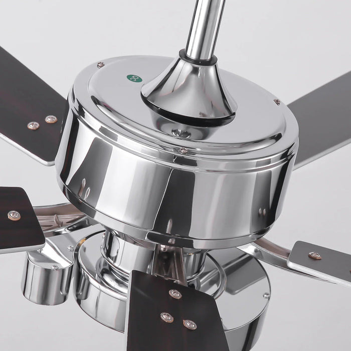 52 Inch Arlen Double-sided Blades Downrod Mount LED Ceiling Fan with Remote Control