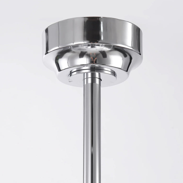 52 Inch Levi Double-sided Blades Downrod Mount LED Ceiling Fan with Remote Control