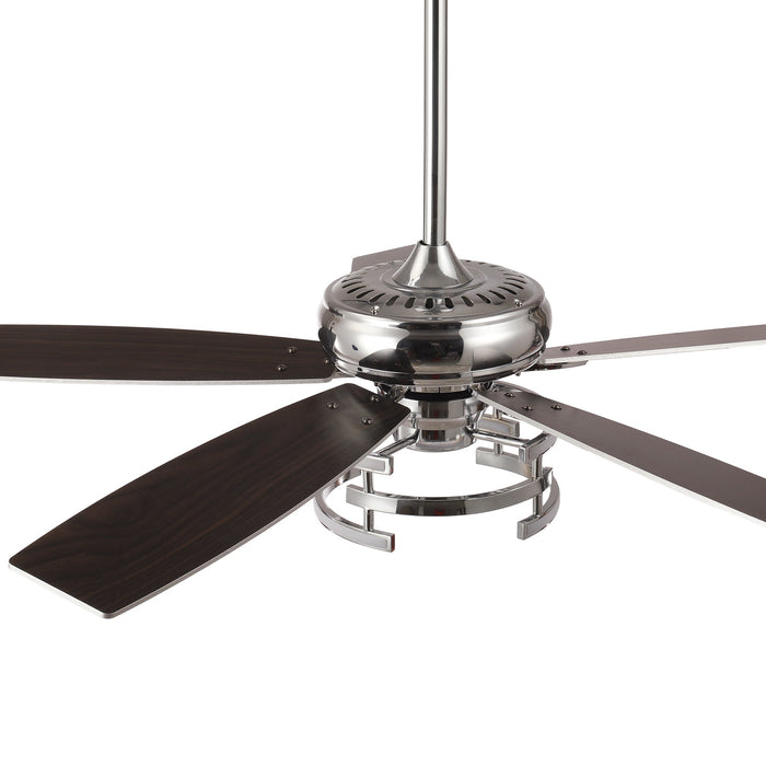 52 Inch Rita Double-sided Blades Downrod Mount LED Ceiling Fan with Remote Control