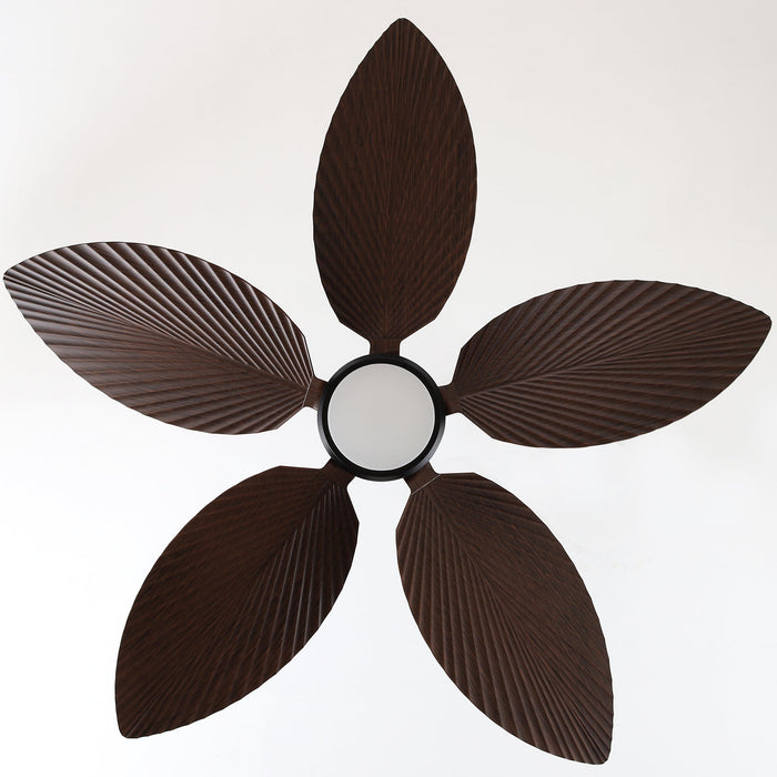 42 Inch Wythe IPX5 Outdoor Downrod Hanging Buckle LED Fan with Remote Control