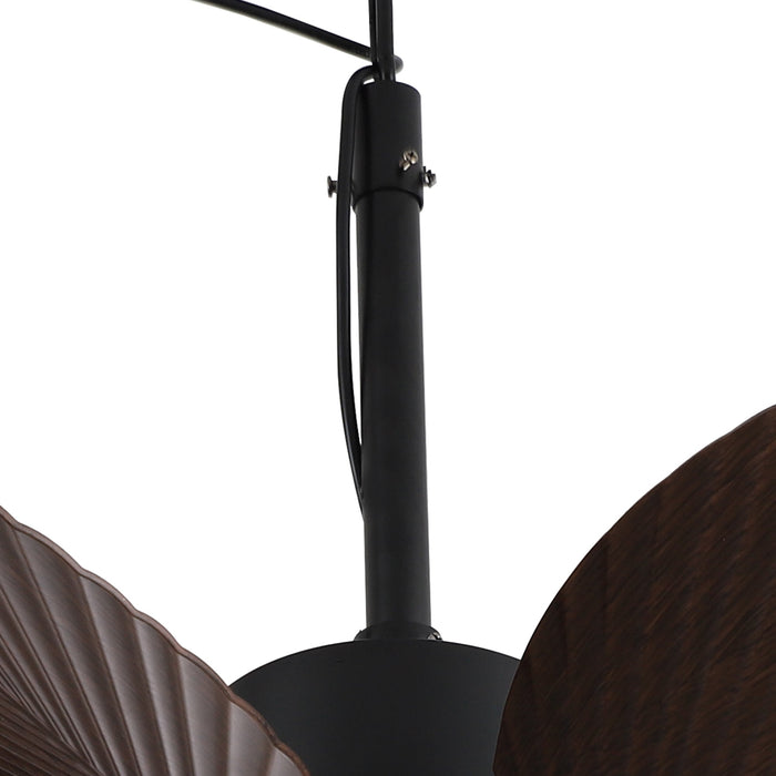 42 Inch Wythe IPX5 Outdoor Downrod Hanging Buckle LED Fan with Remote Control