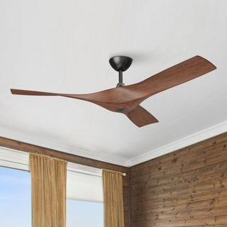 52" Wesley Hamptons Industrial DC Motor Downrod Mount Reversible Ceiling Fan with Remote Control