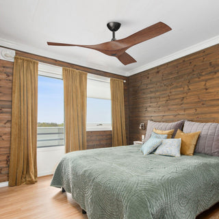 52" Wesley Hamptons Industrial DC Motor Downrod Mount Reversible Ceiling Fan with Remote Control