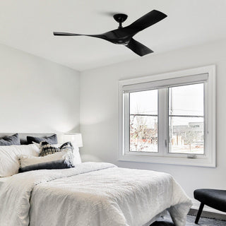 52" Wesley Hamptons Industrial DC Motor Downrod Mount Reversible Ceiling Fan with Remote Control