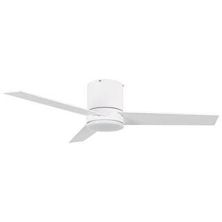 48" Hamptons Flush Mount Ceiling Fan 3 Blades with LED Lighting and Remote Control