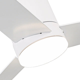 48" Hamptons Flush Mount Ceiling Fan 3 Blades with LED Lighting and Remote Control