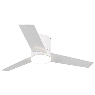 48" Hamptons Flush Mount Ceiling Fan 3 Blades with LED Lighting and Remote Control