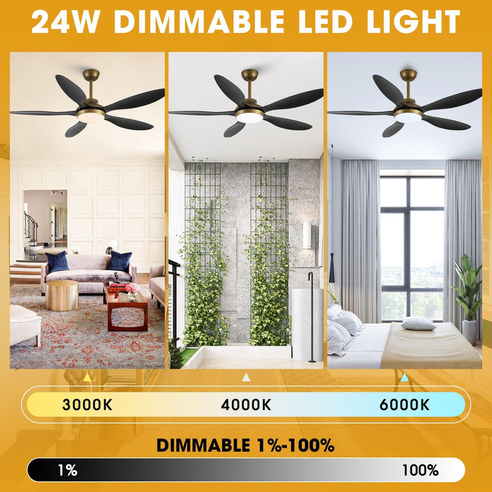 52" Punjab Smart Fan with LED Light