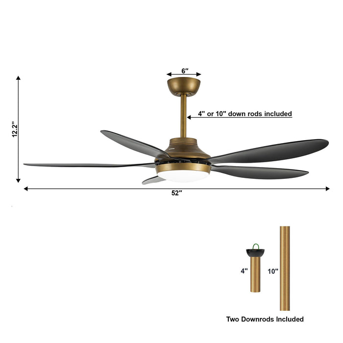 52" Punjab Smart Fan with LED Light