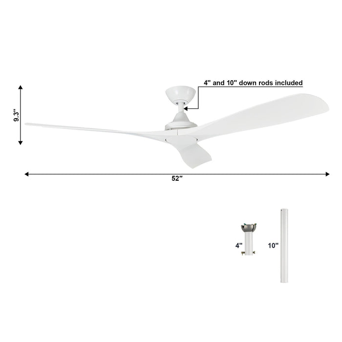 52" Jovie Ceiling Fan with Remote Control