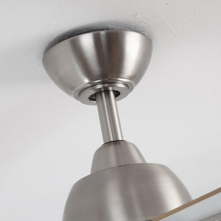 48" Linden DC Motor Downrod Mount Reversible Ceiling Fan with Lighting and Remote Control