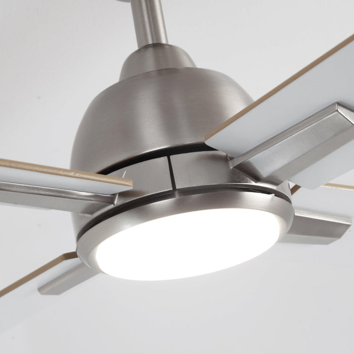 48" Linden DC Motor Downrod Mount Reversible Ceiling Fan with Lighting and Remote Control