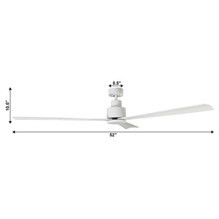52" Zelda Industrial Ceiling Fan with Remote Control