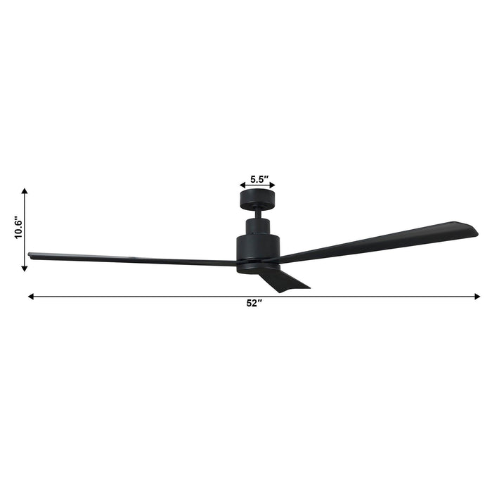 52" Zelda Industrial Ceiling Fan with Remote Control