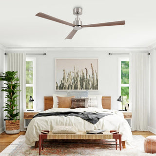 52 Inch Esther Hamptons 3-Blades Modern Downrod Mount Ceiling Fan with Remote Control