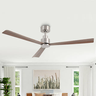 52 Inch Esther Hamptons 3-Blades Modern Downrod Mount Ceiling Fan with Remote Control