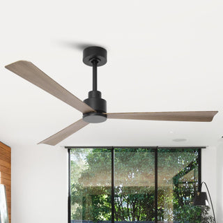 52 Inch Esther Hamptons 3-Blades Modern Downrod Mount Ceiling Fan with Remote Control