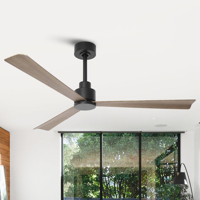 52 Inch Esther 3-Blades Modern Downrod Mount Ceiling Fan with Remote Control