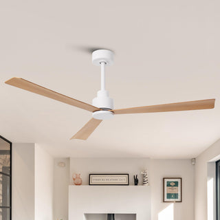 52 Inch Esther Hamptons 3-Blades Modern Downrod Mount Ceiling Fan with Remote Control