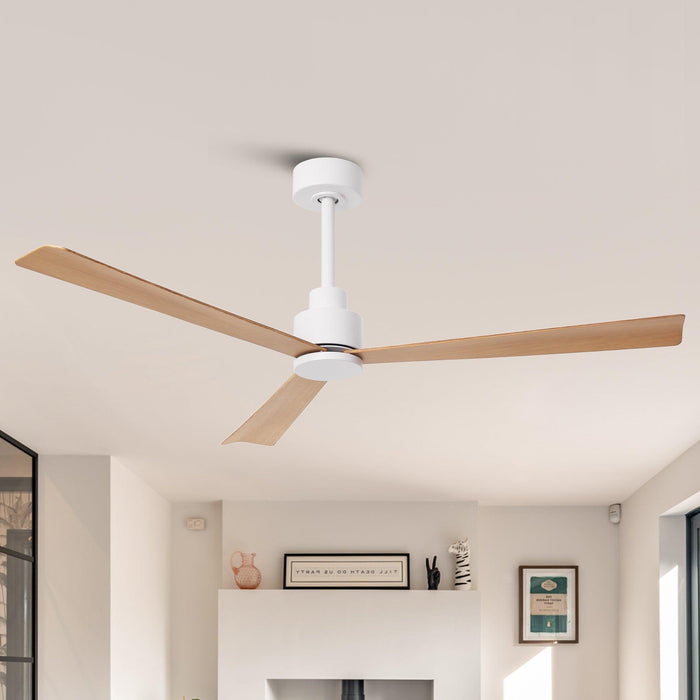 52 Inch Esther 3-Blades Modern Downrod Mount Ceiling Fan with Remote Control