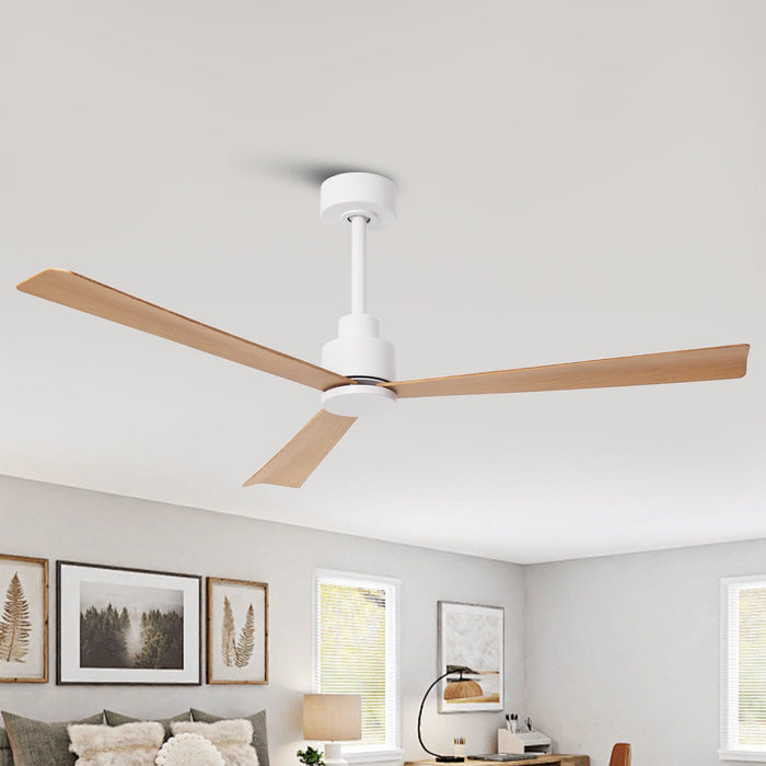 52 Inch Esther 3-Blades Modern Downrod Mount Ceiling Fan with Remote Control