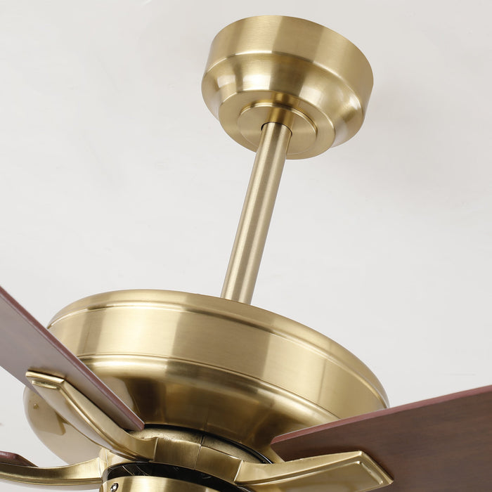 52 Inch Antique Bronze Golden Boyd Downrod Mount RGB LED Smart Fan