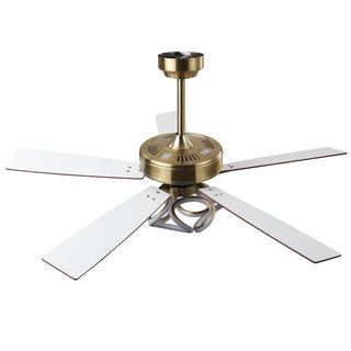 52 Inch Antique Bronze Golden Boyd Downrod Mount RGB LED Smart Fan