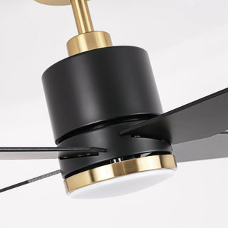 52" Ashby Hamptons Industrial Satin Nickel DC Motor Ceiling Fan with LED Lighting and Remote Control