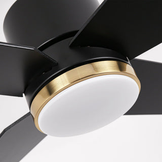 52" Ashby Hamptons Industrial Satin Nickel DC Motor Ceiling Fan with LED Lighting and Remote Control