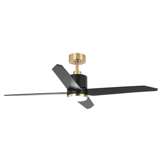 52" Ashby Hamptons Industrial Satin Nickel DC Motor Ceiling Fan with LED Lighting and Remote Control