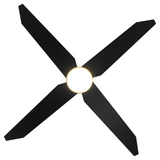 52" Ashby Hamptons Industrial Satin Nickel DC Motor Ceiling Fan with LED Lighting and Remote Control