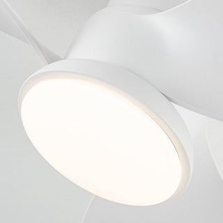 31" Mazon Modern DC Motor Flush Mount Reversible Ceiling Fan with LED Lighting and Remote Control