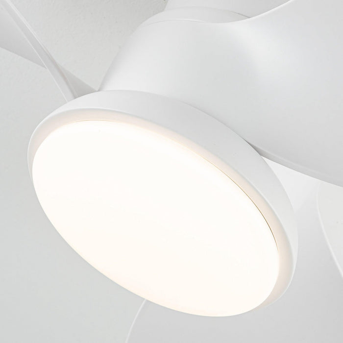 31" Mazon Modern DC Motor Flush Mount Reversible Ceiling Fan with LED Lighting and Remote Control