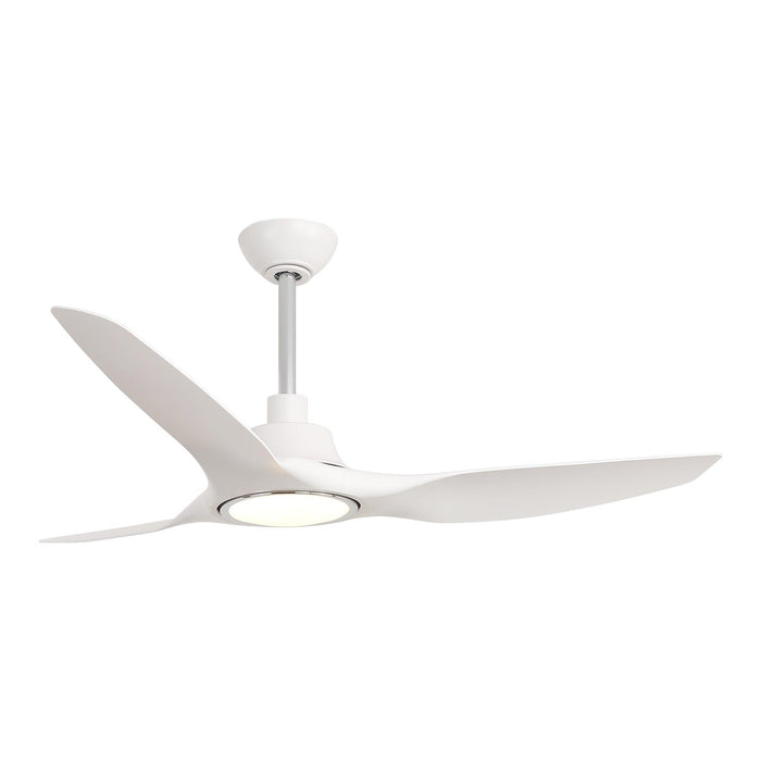 52" DC Motor 3 Blades Modern Downrod Mount Smart Fan with LED Light