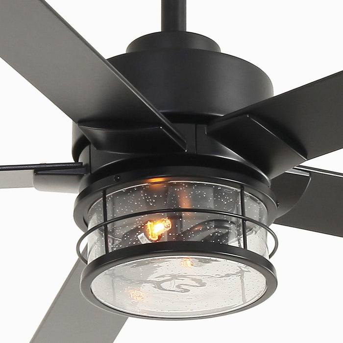 65" Modern Reversible Ceiling Fan with Lighting and Remote Control