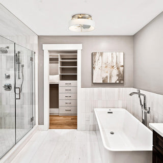 Vaczon 13" Modern Flush Mount Ceiling Fan