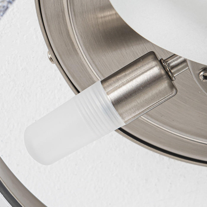 13" Flush Mount Reversible Ceiling Fan with Lighting and Remote Control