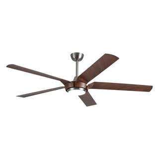 65" Fury Hamptons Farmhouse DC Motor Downrod Mount Ceiling Fan with Lighting and Remote Control