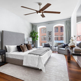 65" Fury Hamptons Farmhouse DC Motor Downrod Mount Ceiling Fan with Lighting and Remote Control