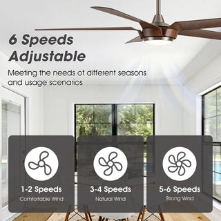 65" Fury Hamptons Farmhouse DC Motor Downrod Mount Ceiling Fan with Lighting and Remote Control