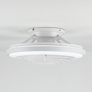 20" Ikon Modern DC Motor Flush Mount Reversible Ceiling Fan with Lighting and Remote Control