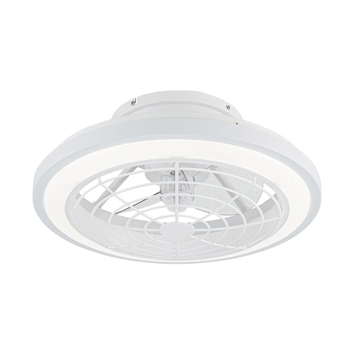 20" Ikon Modern DC Motor Flush Mount Reversible Ceiling Fan with Lighting and Remote Control