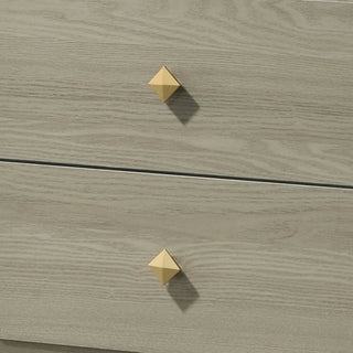 ainier 25" Modern Gray Wood Nightstand with 2 Drawers