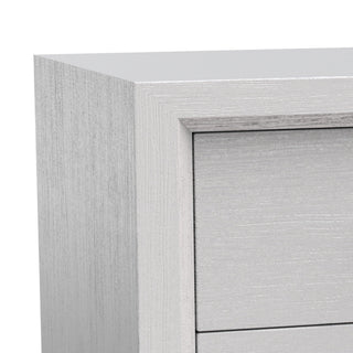 Modern Lucien Wood Nightstand with 2 Drawers For Bedroom