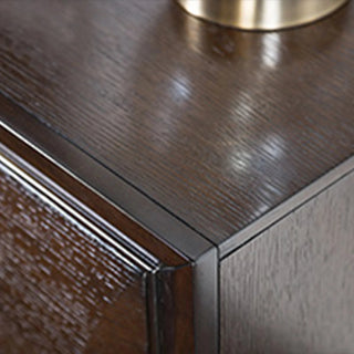 Hinwitz Solid Wood Transitional Nightstand with Two Drawers