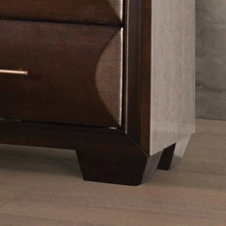 Hinwitz Solid Wood Transitional Nightstand with Two Drawers