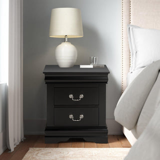 Louis Philippe Transitional Nightstand For Bedroom