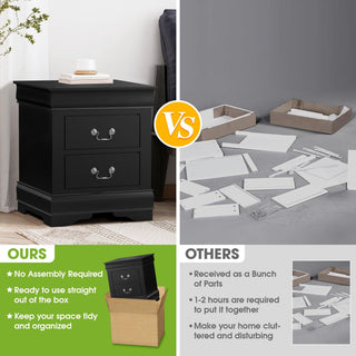 Louis Philippe Transitional Nightstand For Bedroom