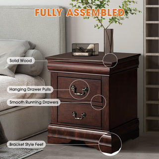 Louis Philippe Transitional Nightstand For Bedroom