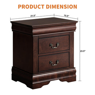 Louis Philippe Transitional Nightstand For Bedroom